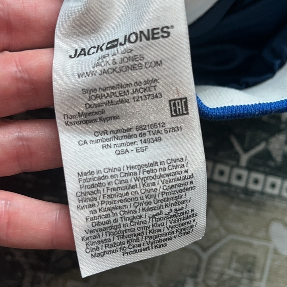 Jack & Jones Originals men’s Windbreaker Jacket With Color Blocking size medium - Picture 9 of 11